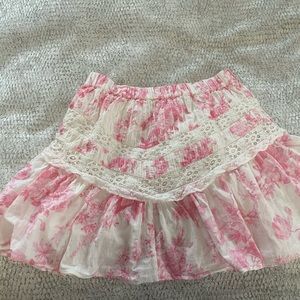 Loveshackfancy floral skirt